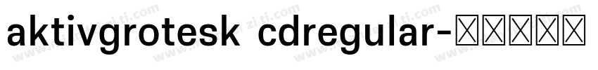 aktivgrotesk cdregular字体转换